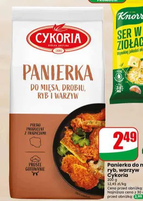 Panierka do mięsa, drobiu, ryb i warzyw Cykoria promocja w Dino
