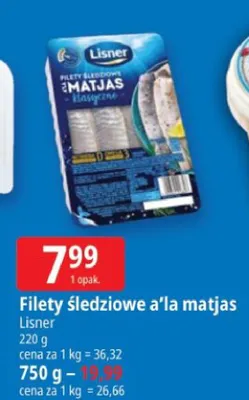 Filety śledziowe a'la matjas Lisner promocja w Leclerc