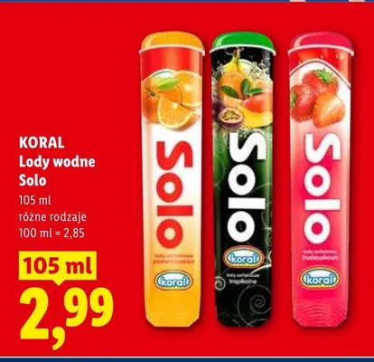 Lody wodne Solo Koral promocja w Lidl