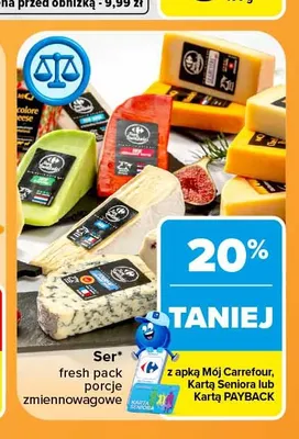 Ser fresh pack porcje zmiennowagowe promocja w Carrefour