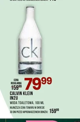 Woda toaletowa Calvin Klein IN2U promocja w Drogerie Natura
