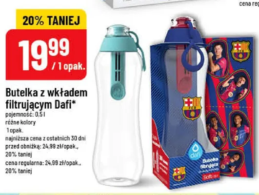 Butelka z wkładem filtrującym Dafi pojemność: 0,5l promocja w POLOmarket