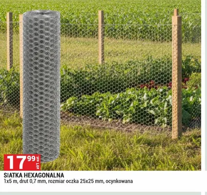 Siatka hexagonalna ocynkowana promocja w Merkury Market