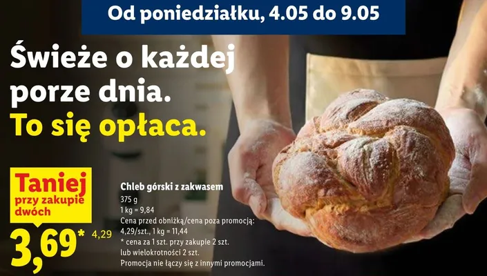 Chleb górski z zakwasem promocja w Lidl
