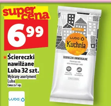 Ściereczki nawilżane Luba Kuchnia promocja w TOPAZ