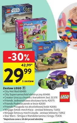 Zestaw LEGO City Hot Rod 60485 promocja w Intermarche