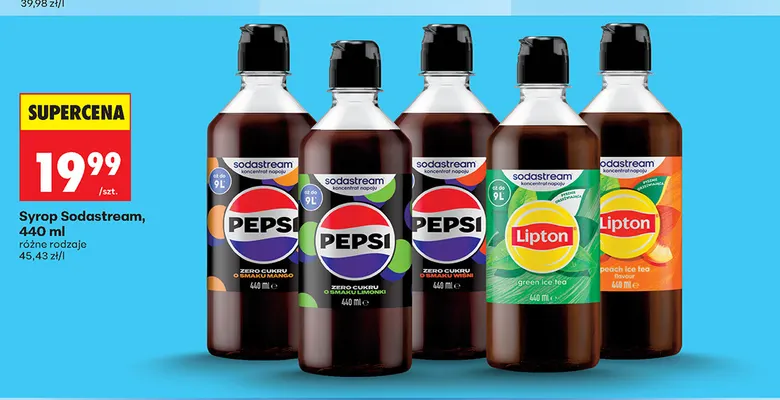 Syrop Sodastream Lipton Green Ice Tea promocja w Biedronka