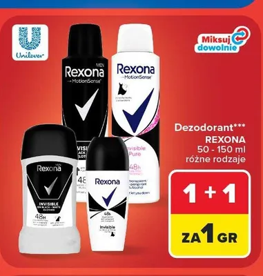 Dezodorant spray Rexona Men promocja w Carrefour