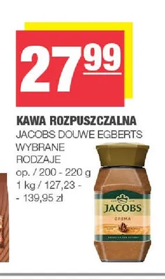 Kawa rozpuszczalna Jacobs Crema promocja w SPAR