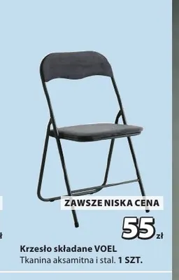 Krzesło składane Voel promocja w Jysk