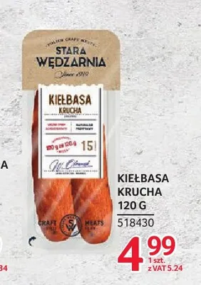 Kiełbasa krucha Stara Wędzarnia promocja w Selgros