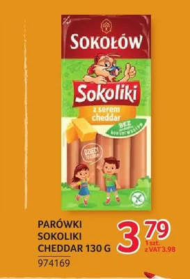 Parówki Sokoliki Cheddar Sokołów promocja w Selgros