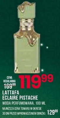 Woda perfumowana Lattafa Eclaire Pistache promocja w Drogerie Natura