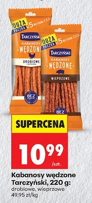 Kabanosy wędzone Tarczyński drobiowe 4x19g promocja w Biedronka