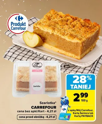 Szarlotka Carrefour promocja w Carrefour Market