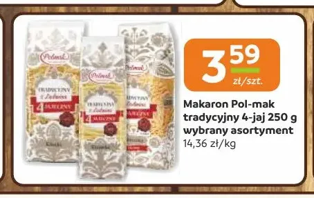 Makaron Pol-mak tradycyjny 4-jaj promocja w Gama