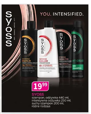 Intensywna odżywka do włosów Syoss Intense Keratin promocja w Drogerie Polskie