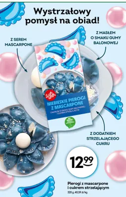 Pierogi z mascarpone i cukrem strzelającym Szam amm promocja w Żabka