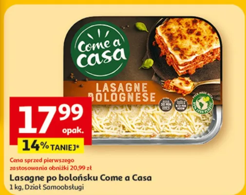 Lasagne po bolońsku promocja w Auchan