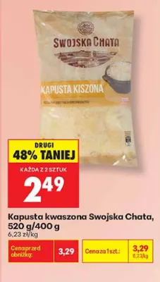 Kapusta kwaszona Swojska Chata promocja w Biedronka