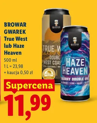 Piwo kraftowe True West promocja w Lidl