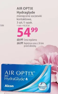 Miesięczne soczewki kontaktowe Hydraglyde promocja w Hebe