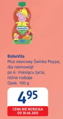 Mus owocowy Świnka Peppa, dla niemowląt po 6. miesiącu życia, różne rodzaje promocja w Drogerie DM