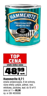 Farba antykorozyjna Hammerite 0,7l promocja w OBI