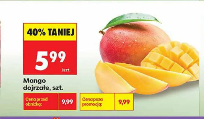 Mango dojrzałe promocja w Biedronka