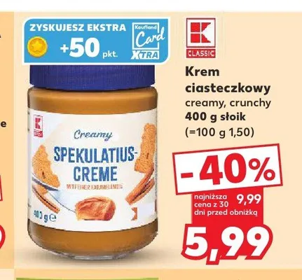 Krem ciasteczkowy creamy K-Classic promocja w Kaufland