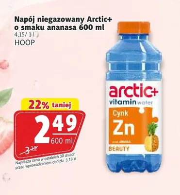 Napój niegazowany Arctic+ o smaku ananasa promocja w Prim Market