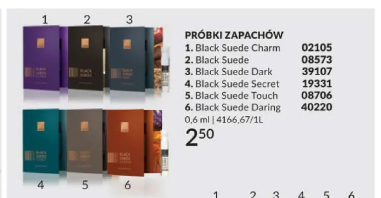Próbka zapachu Black Suede Daring promocja w AVON