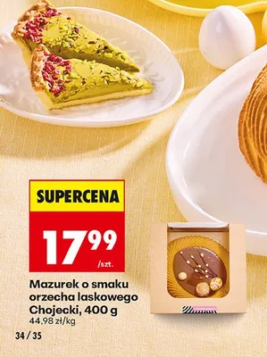 Mazurek o smaku orzecha laskowego promocja w Biedronka