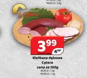 Kiełbasa dębowa Cytera promocja w Delfin