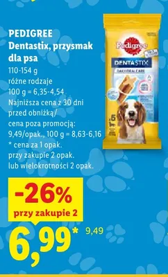 Przysmak dla psa Pedigree Dentastix promocja w Lidl