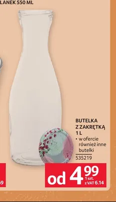Butelka z zakrętką promocja w Selgros