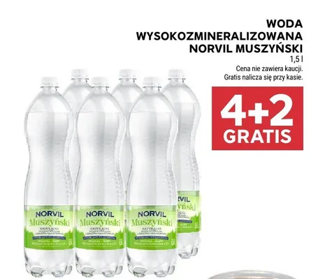 Woda wysokozmineralizowana muszyński promocja w Stokrotka