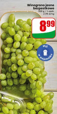 Winogrona sułtańskie bezpestkowe promocja w Dino