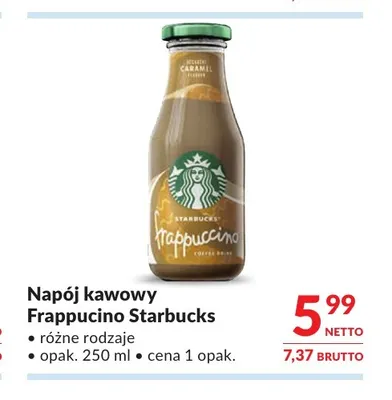 Napój kawowy Frappucino Starbucks promocja w Makro