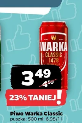 Piwo Warka Classic promocja w Netto