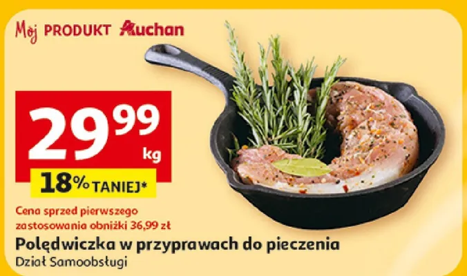 Polędwiczka w przyprawach do pieczenia promocja w Auchan