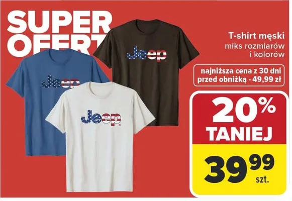 T-shirt męski promocja w Carrefour