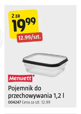 Pojemnik do przechowywania 1,2 l Menuett promocja w Jula