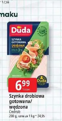 Szynka drobiowa gotowana Duda promocja w Leclerc