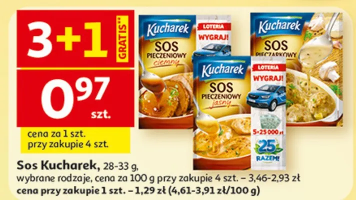 Sos, różne rodzaje Kucharek promocja w Auchan