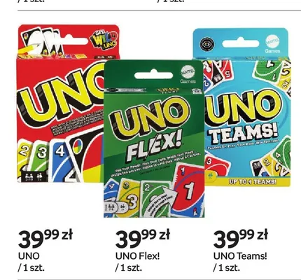 Gra karciana UNO Flex! promocja w Empik