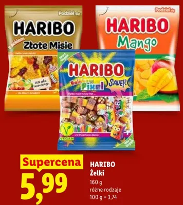 Żelki HARIBO Rainbow Pixel promocja w Lidl