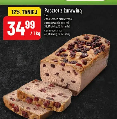 Pasztet z żurawiną promocja w POLOmarket