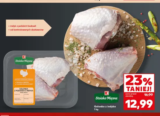 Golonka z podudzia z indyka Stoisko Mięsne promocja w Kaufland