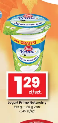 Jogurt Primo naturalny promocja w emma MARKET